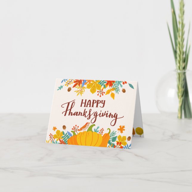 Happy Thanksgiving Card (Front)