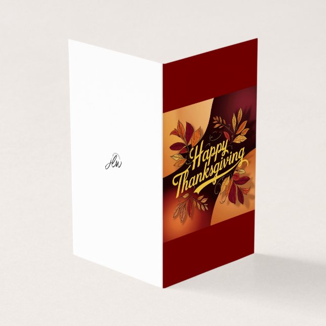 Happy Thanksgiving Card (Outside)