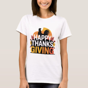 Happy Thanksgiving Classic Fall Design T-Shirt