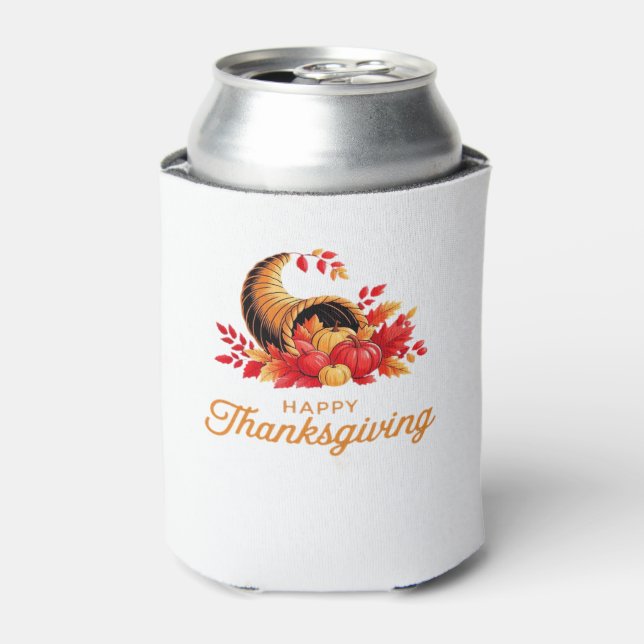 HAPPY THANKSGIVING Classic T-Shirt.png Can Cooler (Can Front)