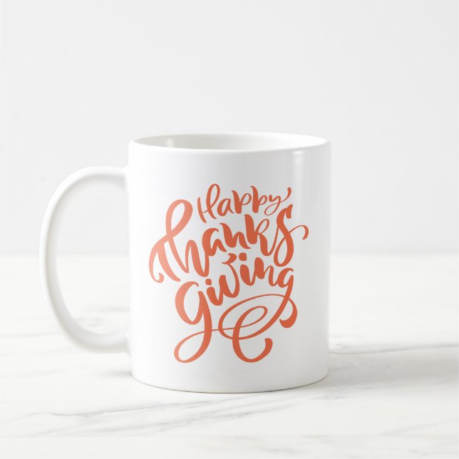 Happy Thanksgiving  Coffee Mug (Left)