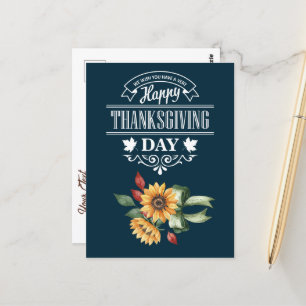 Happy Thanksgiving congratulations Postcard