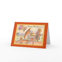 Happy Thanksgiving, corgi family baking