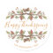 HAPPY THANKSGIVING CUTE WATERCOLOR FALL FOLIAGE