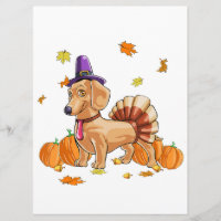 Happy Thanksgiving Dachshund Turkey Costume T Fun