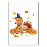 Happy Thanksgiving Dachshund Turkey Costume T  Fun