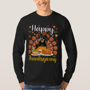 Happy Thanksgiving Dachshund Turkey Costume T-Shirt