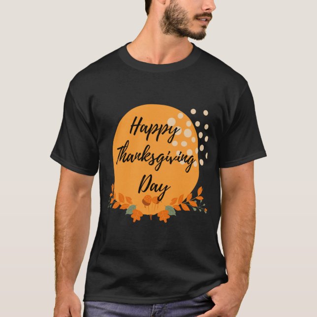happy thanksgiving day 12 T-Shirt (Front)