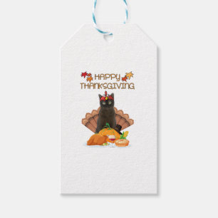 Happy Thanksgiving Day Burmese Cat Gift Funny Turk Tags
