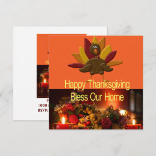 Happy Thanksgiving Day Card Invitation
