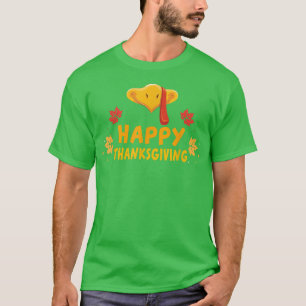 Happy Thanksgiving Day Cute Turkey Family Costume  T-Shirt