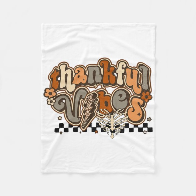 Happy Thanksgiving Day  Fleece Blanket (Front)