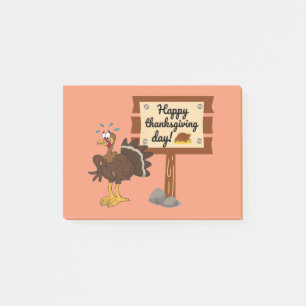 Happy Thanksgiving Day Funny Post-it Notes