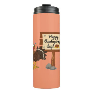 Happy Thanksgiving Day Funny Thermal Tumbler