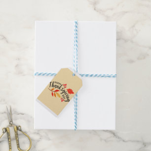 Happy Thanksgiving Day Gift Tags