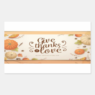 Happy Thanksgiving Day Give Thanks Sticker