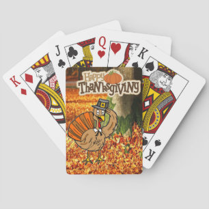 Happy Thanksgiving Day Playing Card Deck