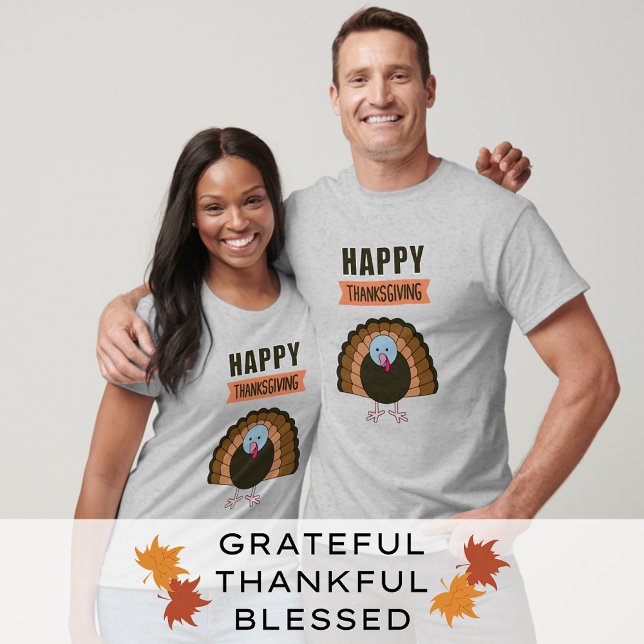 Happy Thanksgiving Day Turkey Family Matching T-Shirt (Creator Uploaded)