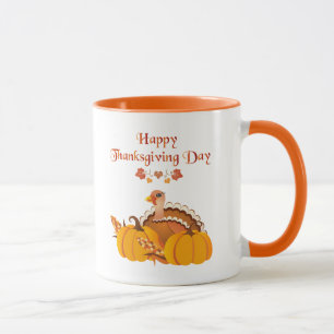 Happy Thanksgiving Day Turkey Mug