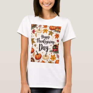 Happy Thanksgiving Day Women's Basic T-Shirt
