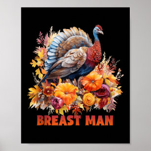Happy Thanksgiving Fall Vibes Breast Man Tank Top  Poster