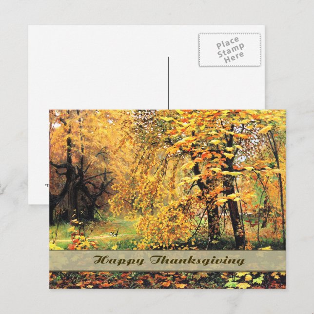 Happy Thanksgiving. Fine Art Postcard (Front/Back)