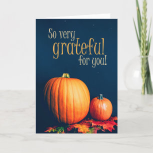 Happy Thanksgiving For Anyone Pumpkins  Holiday Card