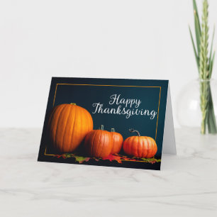 Happy Thanksgiving For Anyone Pumpkins Holiday Card