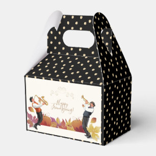 Happy Thanksgiving! Friendsgiving JAZZ Retro Party Favor Box