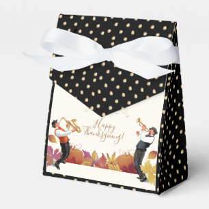 Happy Thanksgiving! Friendsgiving JAZZ Retro Party Favor Box