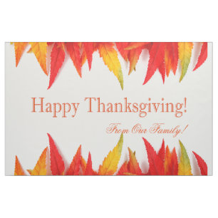 Happy Thanksgiving from our family! Fabric