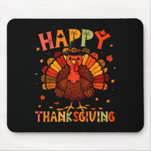 Happy Thanksgiving Funny Turkey Day Family Dinner  Mouse Pad