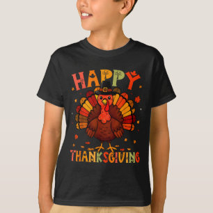 Happy Thanksgiving Funny Turkey Day Family Dinner  T-Shirt