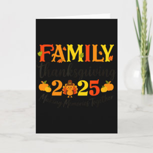 Happy Thanksgiving Funny Turkey Family Dinner Than Card