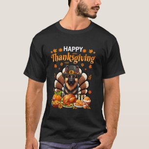 Happy Thanksgiving German Shepherd Cosplay Turkey T-Shirt