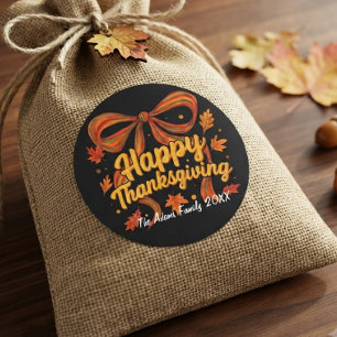 Happy Thanksgiving gift sticker