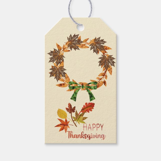 Happy Thanksgiving  Gift Tags (Front)