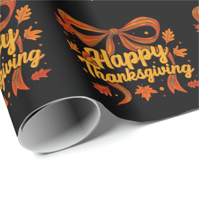 Happy Thanksgiving gift  Wrapping Paper (Roll Corner)