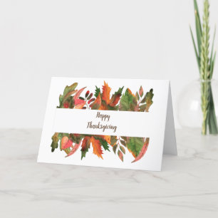 Happy Thanksgiving Give Thanks On This Day Holiday Card