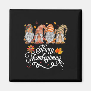Happy Thanksgiving Gnomes  Magnet