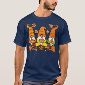 Happy Thanksgiving Gnomes Pumpkin Family Men Women T-Shirt
