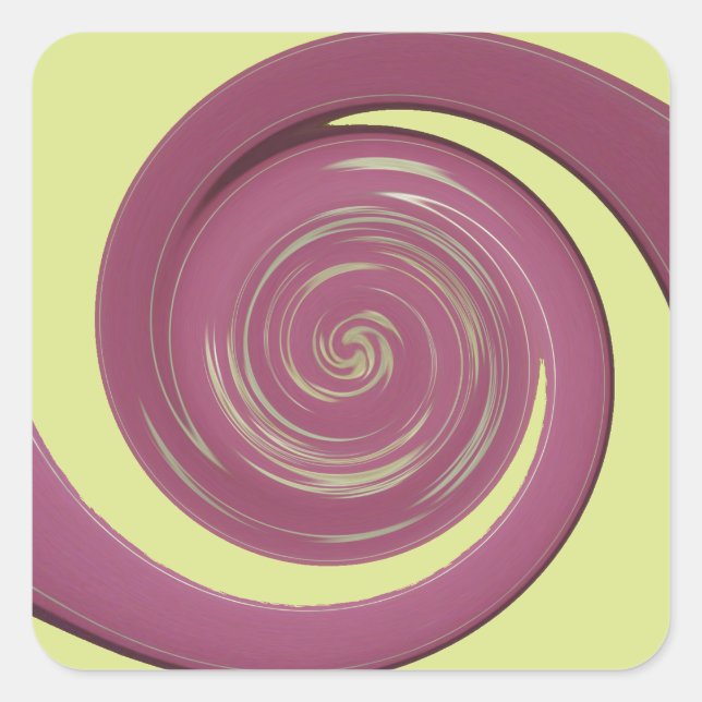 Happy Thanksgiving Golden Yellow whirl design.png Square Sticker (Front)