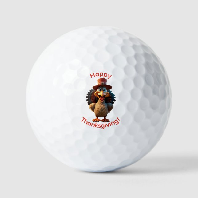 Happy Thanksgiving Golf Balls (Front)