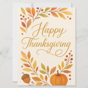 Happy Thanksgiving Greeting Card