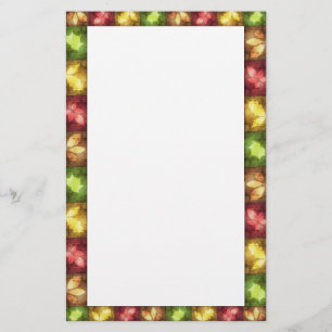Happy Thanksgiving Grunge Leaves - Stationery