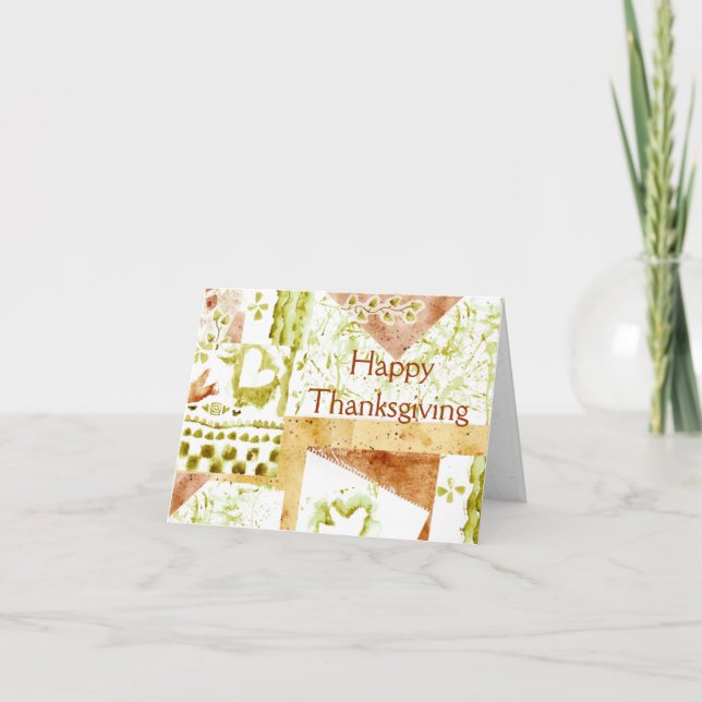 Happy Thanksgiving Holiday Card (Front)