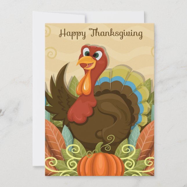 Happy Thanksgiving Holiday Card (Front)