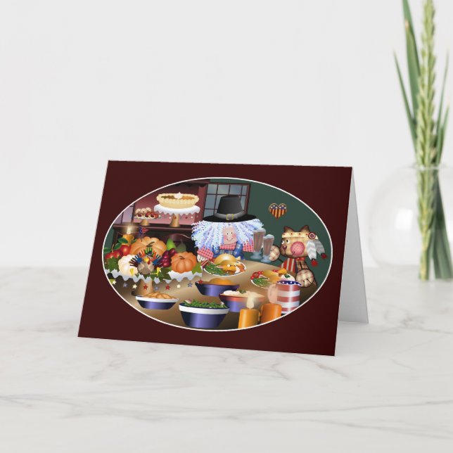 Happy Thanksgiving Holiday Card (Front)