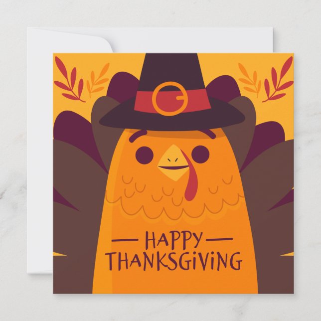 Happy Thanksgiving Holiday Card (Front)
