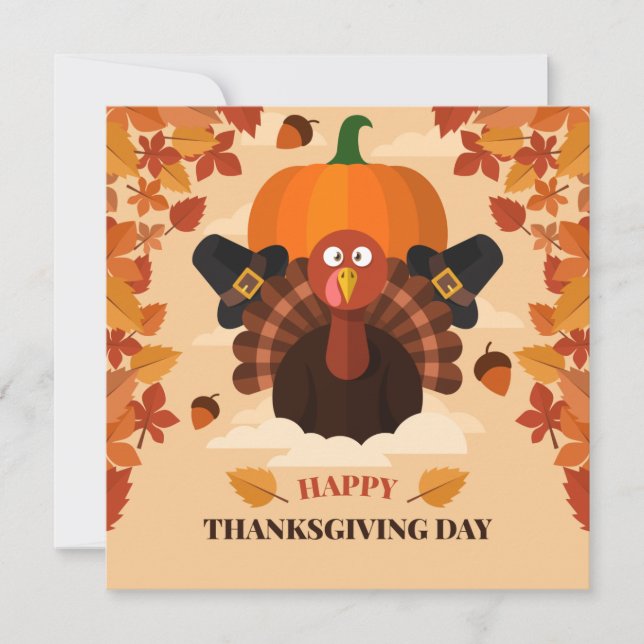 Happy Thanksgiving Holiday Card (Front)